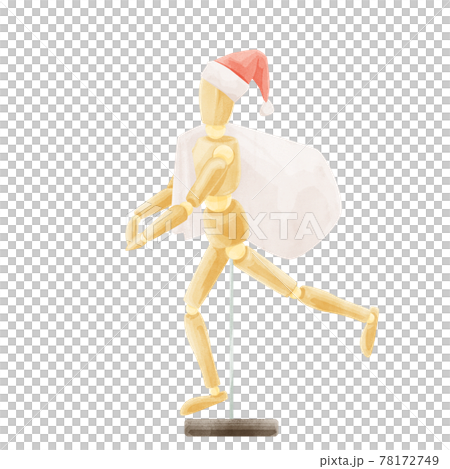 デッサン用モデル人形の手描き水彩風イラスト デッサン用モデル人形の手描き水彩風イラスト 78172749