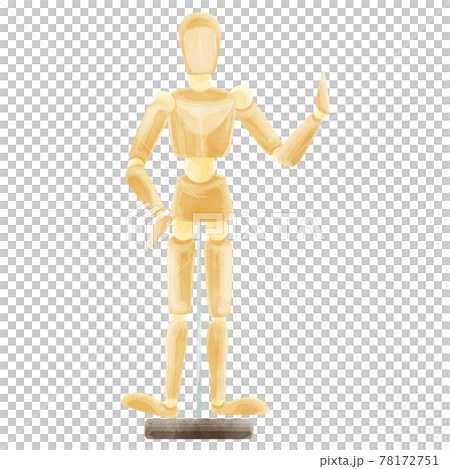 手繪水彩風格的模型玩偶圖畫 手繪水彩風格的模型玩偶圖畫 78172751