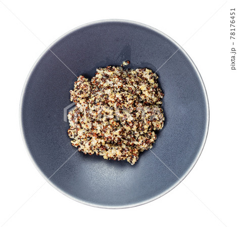top view of porridge from blend of quinoa grains 78176451