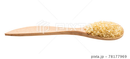 demerara brown cane sugar in wooden spoon isolated demerara brown cane sugar in wooden spoon isolated 78177969