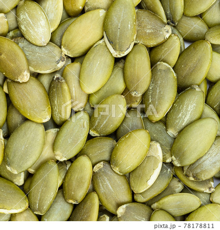 hulled pumpkin seeds close up hulled pumpkin seeds close up 78178811