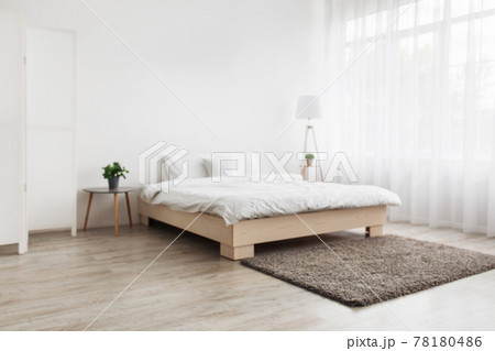 Simple modern bedroom interior, contemporary minimalist design Simple modern bedroom interior, contemporary minimalist design 78180486