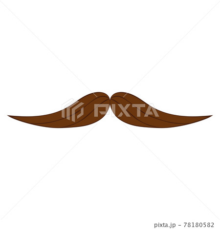 Isolated trendy hipster mustache sketch Isolated trendy hipster mustache sketch 78180582