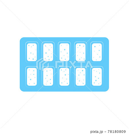 vector isolated of chewing gum in packaging vector isolated of chewing gum in packaging 78180809