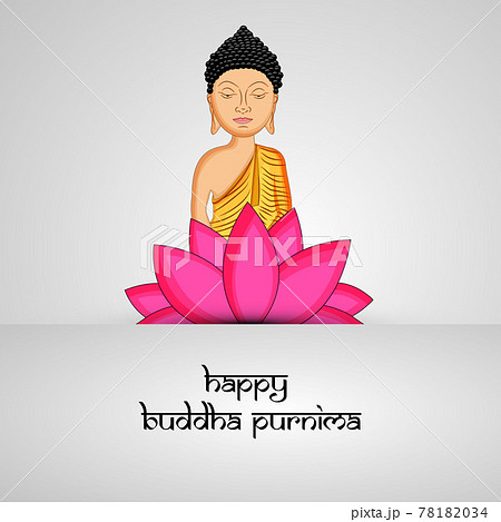 Buddha Purnima background - Stock Illustration [78182034] - PIXTA