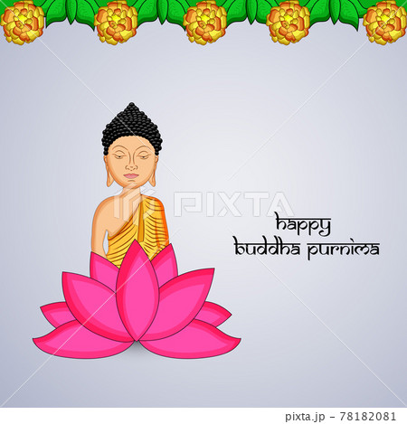 Buddha Purnima background - Stock Illustration [78182081] - PIXTA