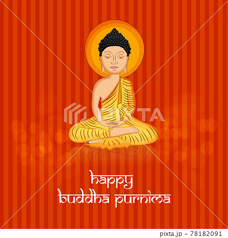 Buddha Purnima background - Stock Illustration [78182091] - PIXTA