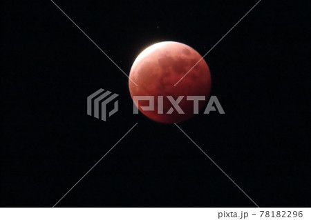 スーパームーン　ブラッド・ムーン 78182296