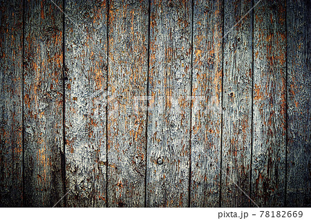 Weathered wood texture peeling paint. Background old panels harsh vignette, copyspace. Weathered wood texture peeling paint. Background old panels harsh vignette, copyspace. 78182669
