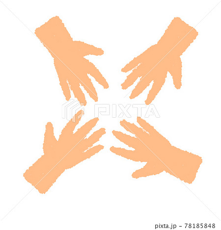 手を取り合うのイラスト素材