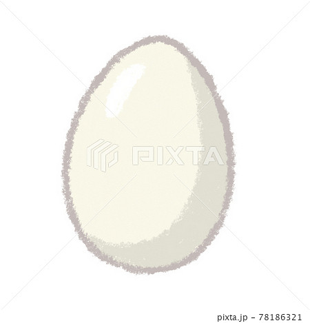 卵 たまご 玉子 イラスト 手描き クレパスのイラスト素材