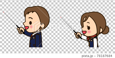 商務男女指針(側身) 商務男女指針(側身) 78187684