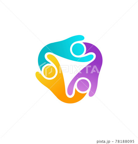 connection people teamwork logo symbol icon design 78188095