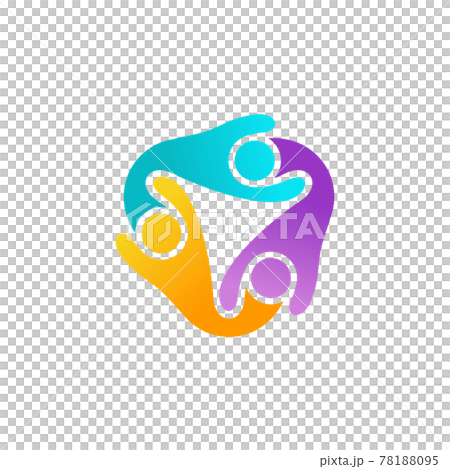 connection people teamwork logo symbol icon design 78188095