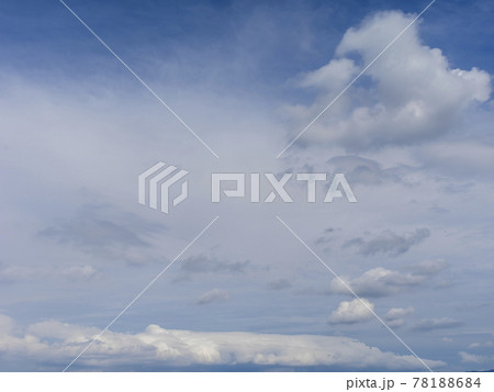 青空と雲の背景用素材 78188684