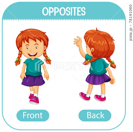 Opposite words with front and back 78191060