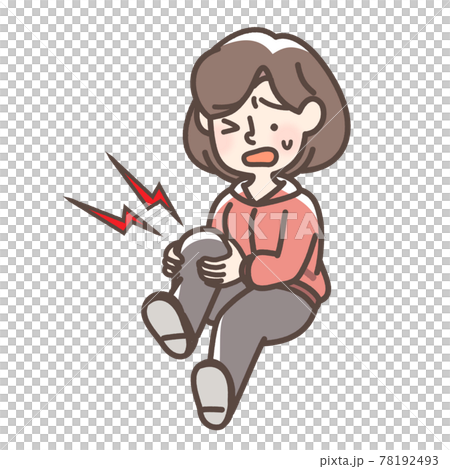 足を痛める女性 78192493