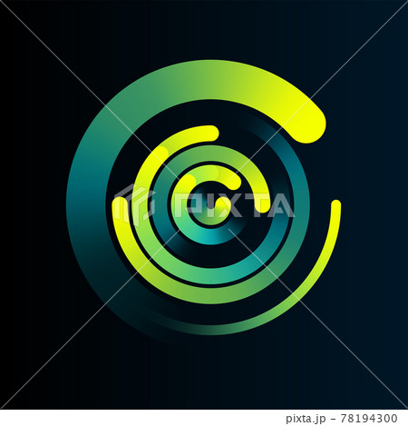 Circular network data tech connection 78194300