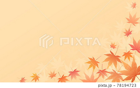 가을 단풍의 아름다운 벡터 일러스트 프레임 배경 - 스톡일러스트 [78194723] - Pixta