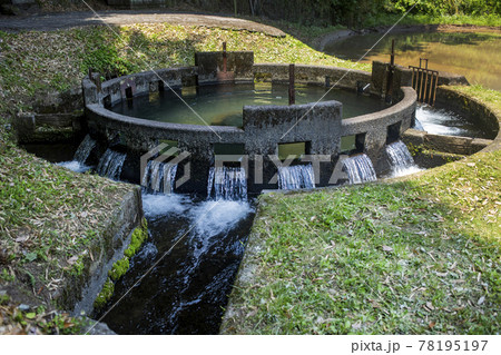 音無井路円形分水 78195197