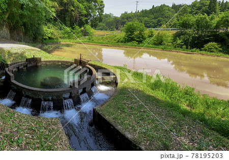 音無井路円形分水 78195203