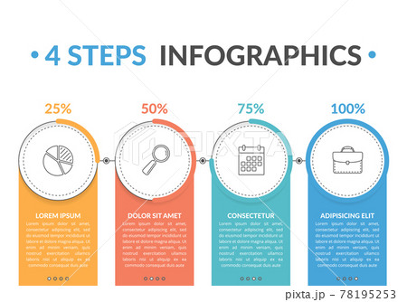 4 Steps Infographics 4 Steps Infographics 78195253