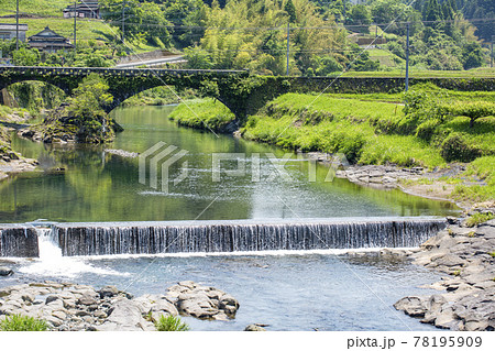 緒方川と住吉石橋 緒方川と住吉石橋 78195909