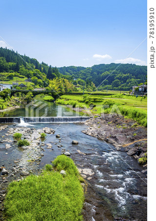 緒方川と住吉石橋 緒方川と住吉石橋 78195910