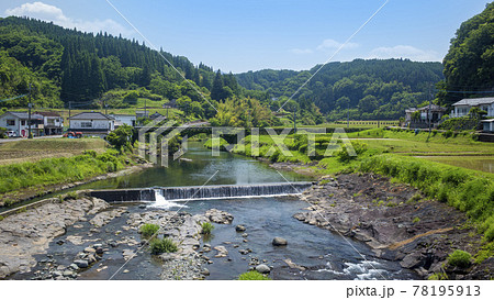 緒方川と住吉石橋 緒方川と住吉石橋 78195913