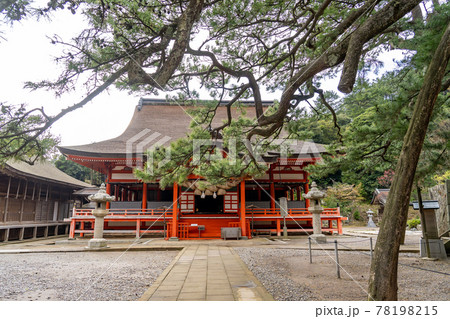 島根県出雲市 朱色の社殿が竜宮城のような日御碕神社 島根県出雲市 朱色の社殿が竜宮城のような日御碕神社 78198215
