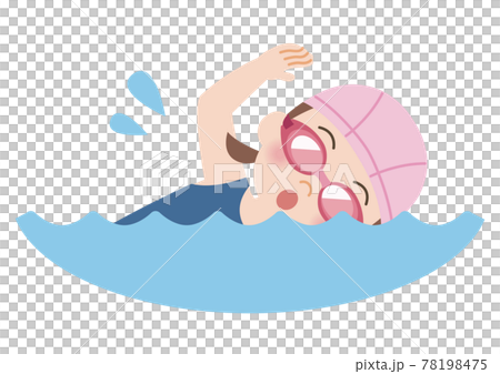 游泳女孩 78198475