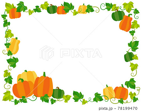 かぼちゃとつたのフレーム1 かぼちゃとつたのフレーム1 78199470