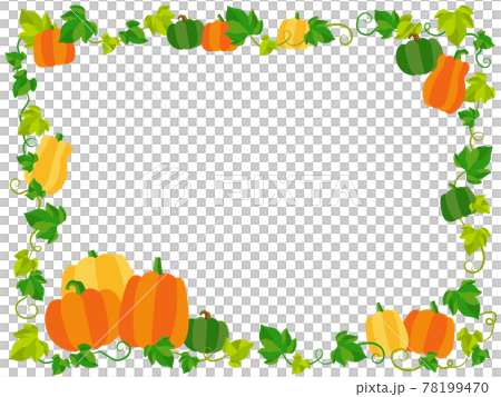 かぼちゃとつたのフレーム1 かぼちゃとつたのフレーム1 78199470