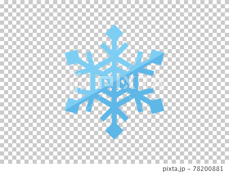 天気のアイコン　雪の結晶 78200881