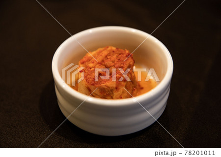 Kimchi made with cabbage, seasoning and red pepper powder, Korean traditional food Kimchi made with cabbage, seasoning and red pepper powder, Korean traditional food 78201011