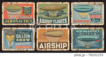 Airship show, historical balloons flight tour 78201255