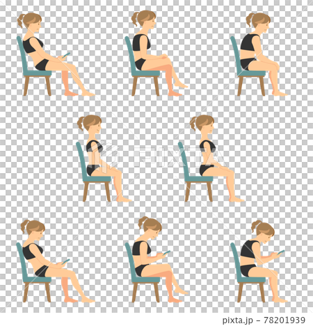 Various sitting style summary set 78201939