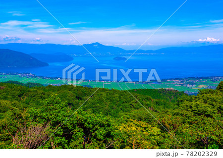 函館山から見た琵琶湖の眺望 78202329