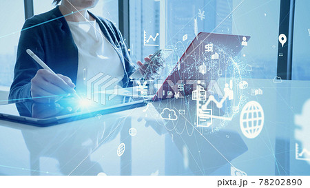 ネットワークイメージ IoT ICT ネットワークイメージ IoT ICT 78202890