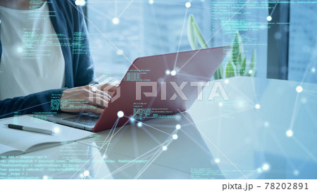 ネットワークイメージ  デジタルトランスフォーメーション　DX 78202891