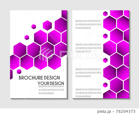 Brochure template, flyer design or depliant cover for business presentation and magazine covers. 78204373