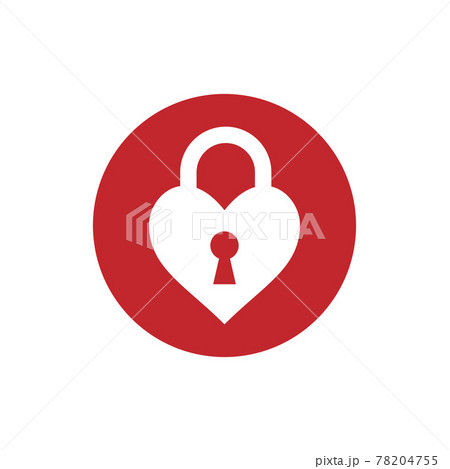 Heart, keyhole, love icon. Vector illustration, flat design. Heart, keyhole, love icon. Vector illustration, flat design. 78204755