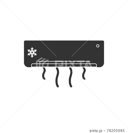 Split air conditioner icon. Vector illustration, flat design. Split air conditioner icon. Vector illustration, flat design. 78205085