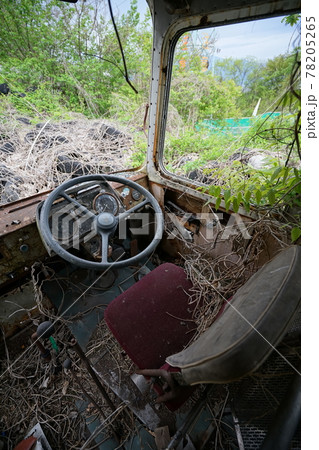 廃墟　廃バス　廃車体　草ヒロ　長野県　長野市　長電バス　長野電鉄　バス 78205265