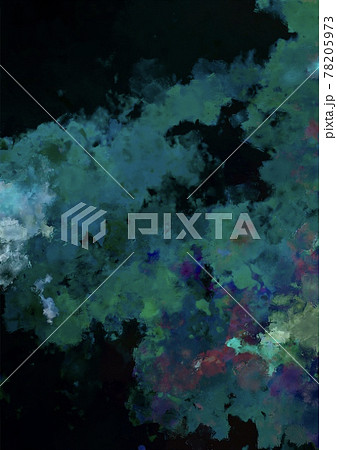 暗闇に光る緑の幻想的なテクスチャ背景 78205973