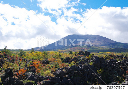 鬼押出し園から浅間山を望む（群馬県吾妻郡嬬恋村） 78207597