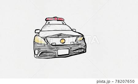 パトカーのイラスト素材