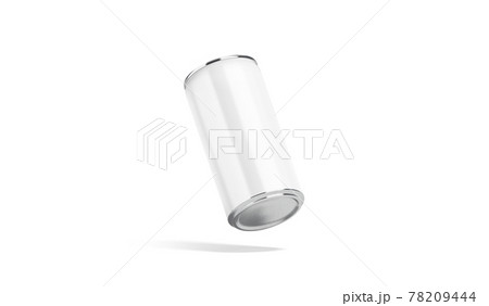 Blank white aluminum narrow 280 ml soda can mockup, no gravity 78209444