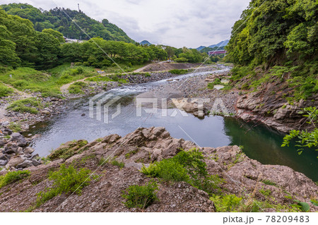 山梨県 桂川 猿橋の上流の写真素材 7094 山梨県 桂川 猿橋の上流の写真素材 7094