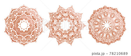 three detailed mandala pattern ethnic set 78210689